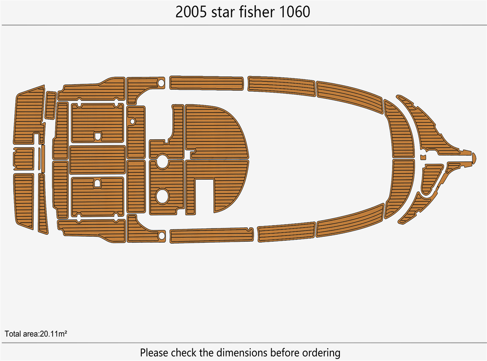 2005 Star Fisher 1060 Marine teak deck seadek EVA Foam Boat flooring