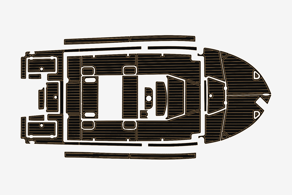 2024 Tidewater 23 TPC Marine teak deck seadek EVA Foam Boat flooring