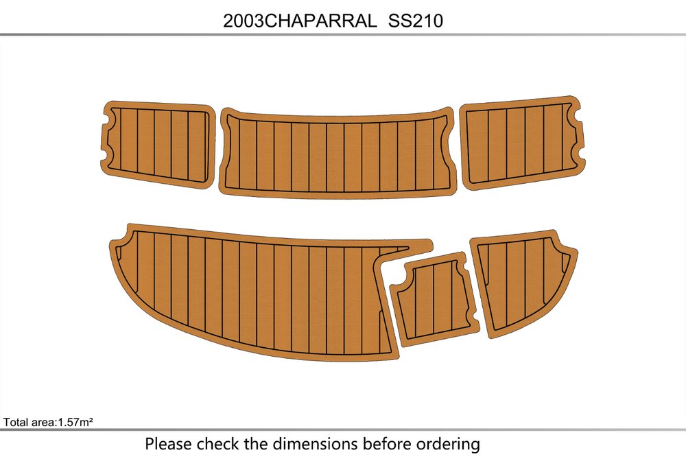 2003 CHAPRRAL 210 SS Swim platform 1/4"6mm EVA foam faux mat floor