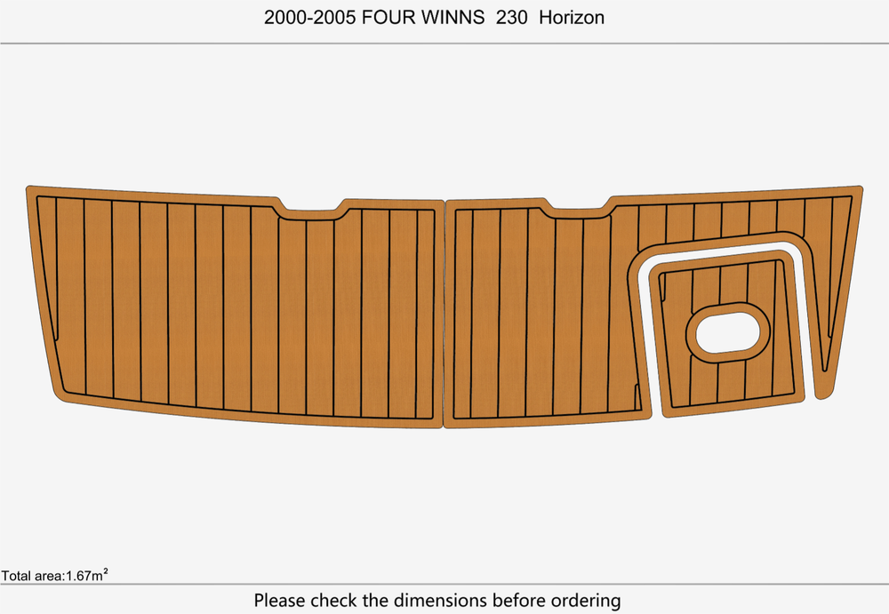 2013 Four Winns Horizon 230 Marine teak deck EVA Foam Boat flooring