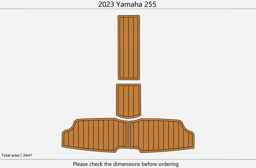 2023 Yamaha 255 Marine teak deck seadek EVA Foam Boat flooring