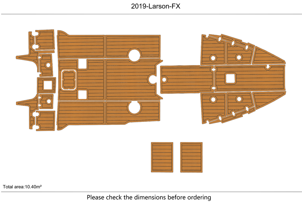 2017-2020 Larson FX Cockpit Swim platform 1/4"6mm EVA foam floor