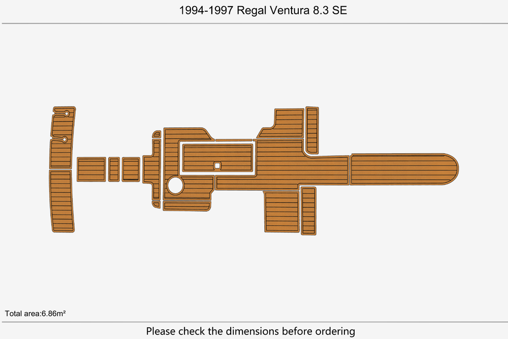 1994-1997 Regal Ventura 8.3 SE Marine teak deck seadek EVA Foam Boat flooring