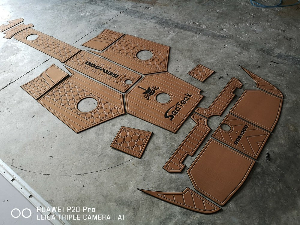 2012 sea doo 210 SP Challenger Two chair Cockpit swimming platform faux teak