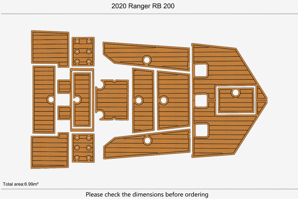 2020 Ranger RB 200 Anti-slip Custom EVA faux mat marine flooring