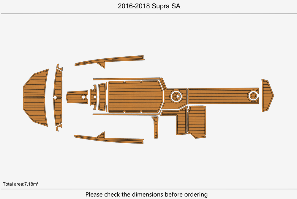 2016-2018 Supra SA Marine teak deck seadek EVA Foam Boat flooring