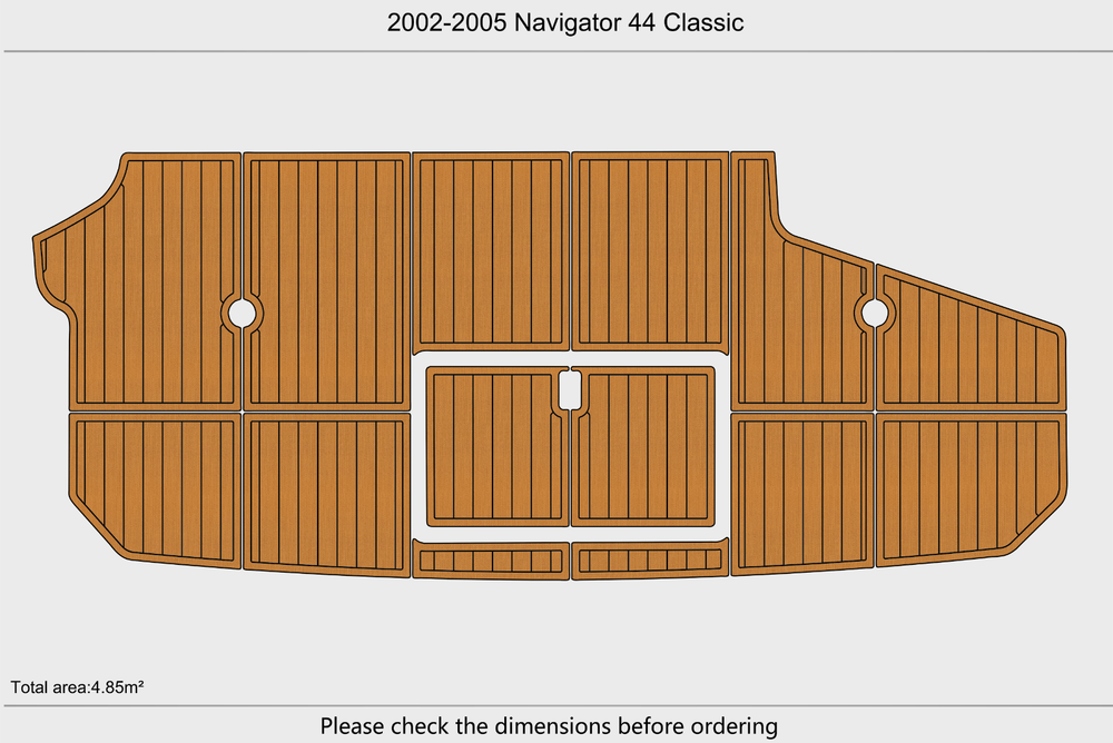 2002-2005 Navigator 44 Classic Swim platform 1/4"6mm EVA Foam floor