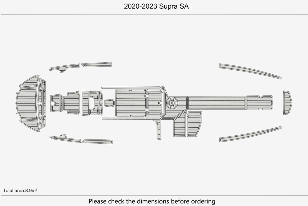 2020-2023 Supra SA Marine teak deck seadek EVA Foam Boat flooring