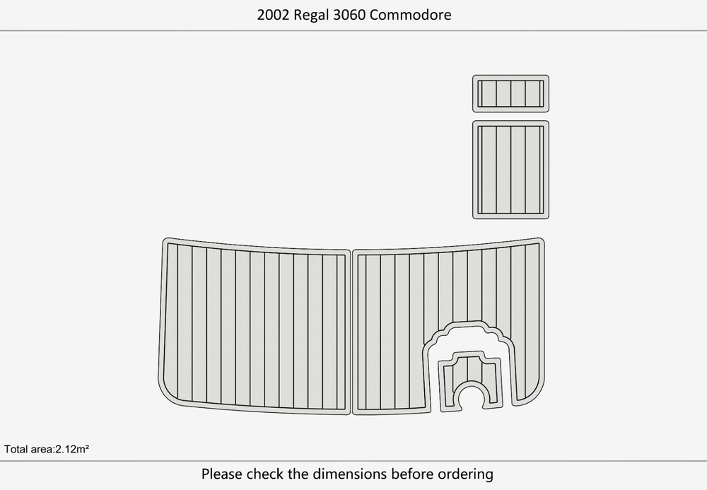 2002 Regal Commodore 3060 Marine teak deck seadek EVA Foam Boat flooring