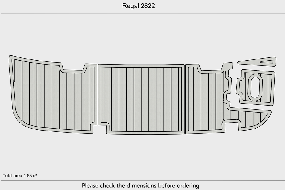 Regal 2822 Marine teak deck seadek EVA Foam Boat flooring