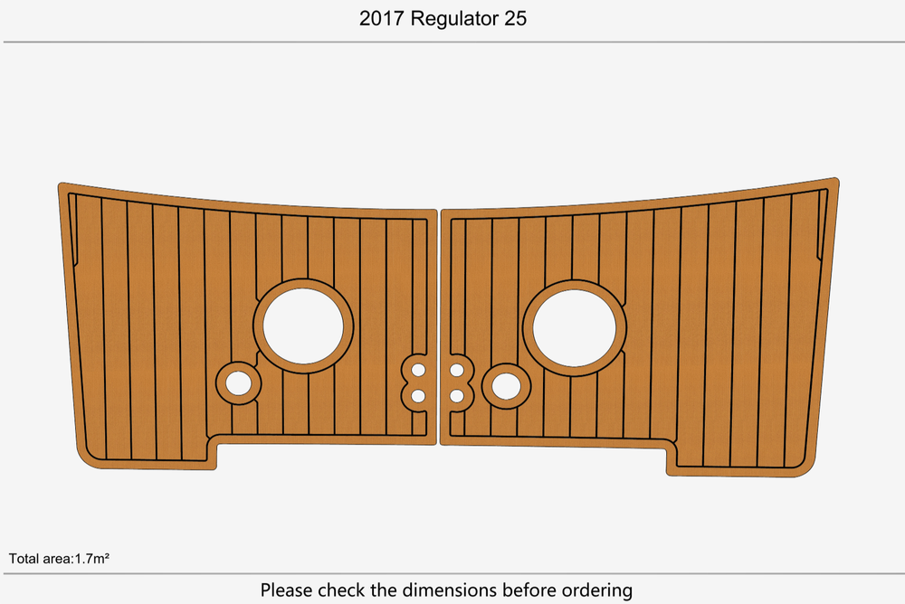 2017 Regulator 25 Swim platform 1/4"6mm EVA Foam faux floor