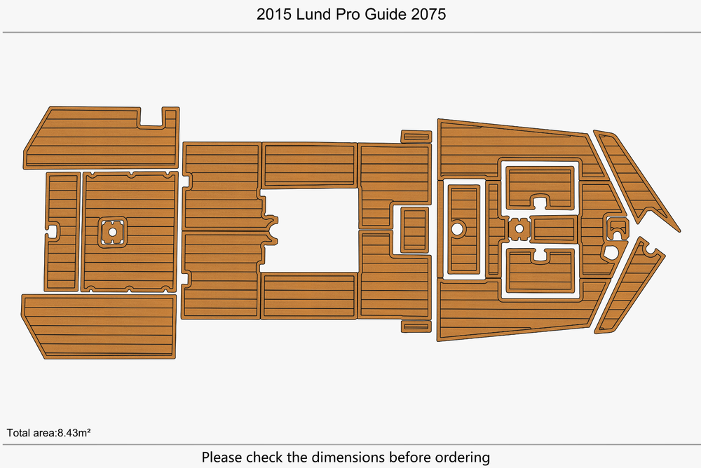 2022 Lowe Roughneck 1860 Anti-slip mat Custom EVA faux teak marine flooring