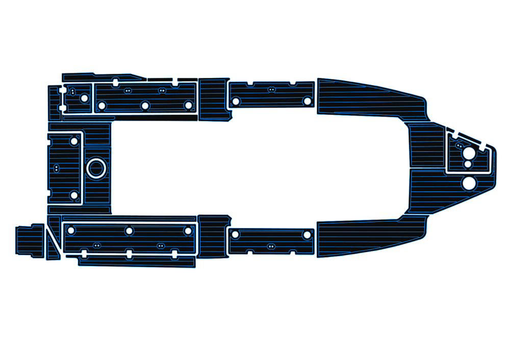 2017-2023 Sea Fox 328 commander Cockpit Swim platform 1/4"6mm EVA Fauxfoam floor