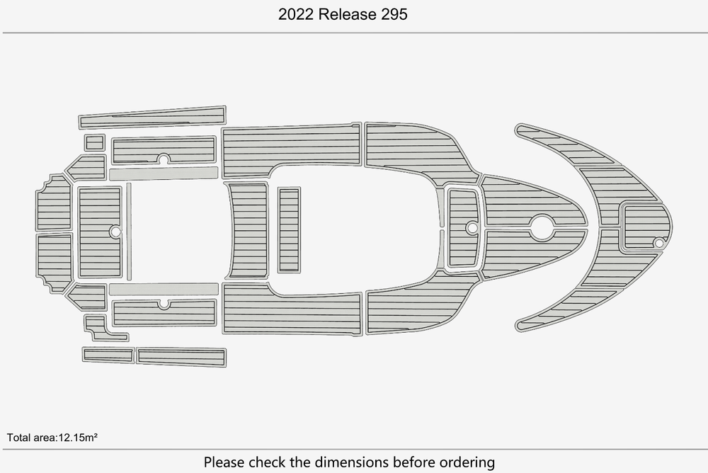 2022 Release 295 Marine teak deck seadek EVA Foam Boat flooring