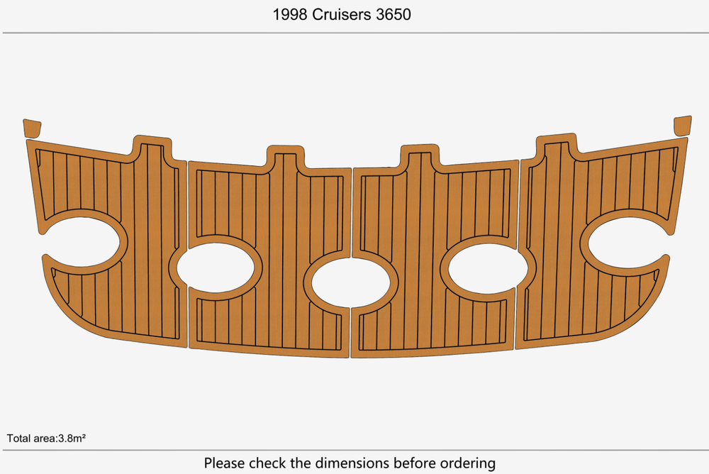 1998 Cruisers 3650 Swim platform 1/4"6mm EVA Foam carpet marine fuax mat floor