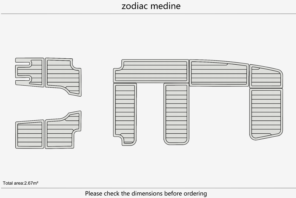 Zodiac Medine Marine teak deck EVA Foam Boat flooring