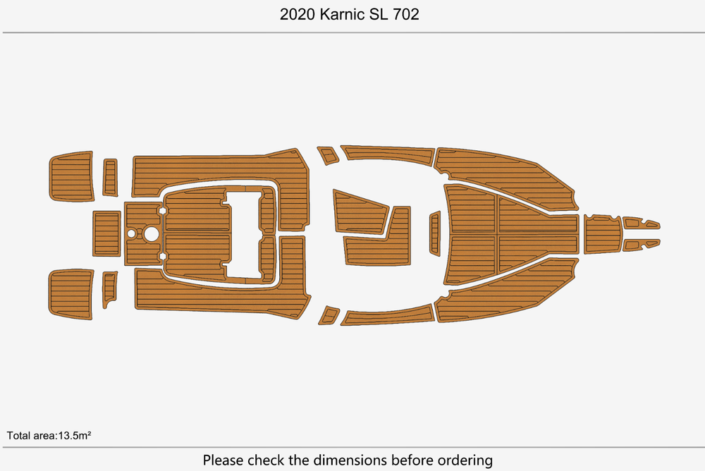 2020 Karnic SL 702 Marine teak deck EVA Foam Boat flooring