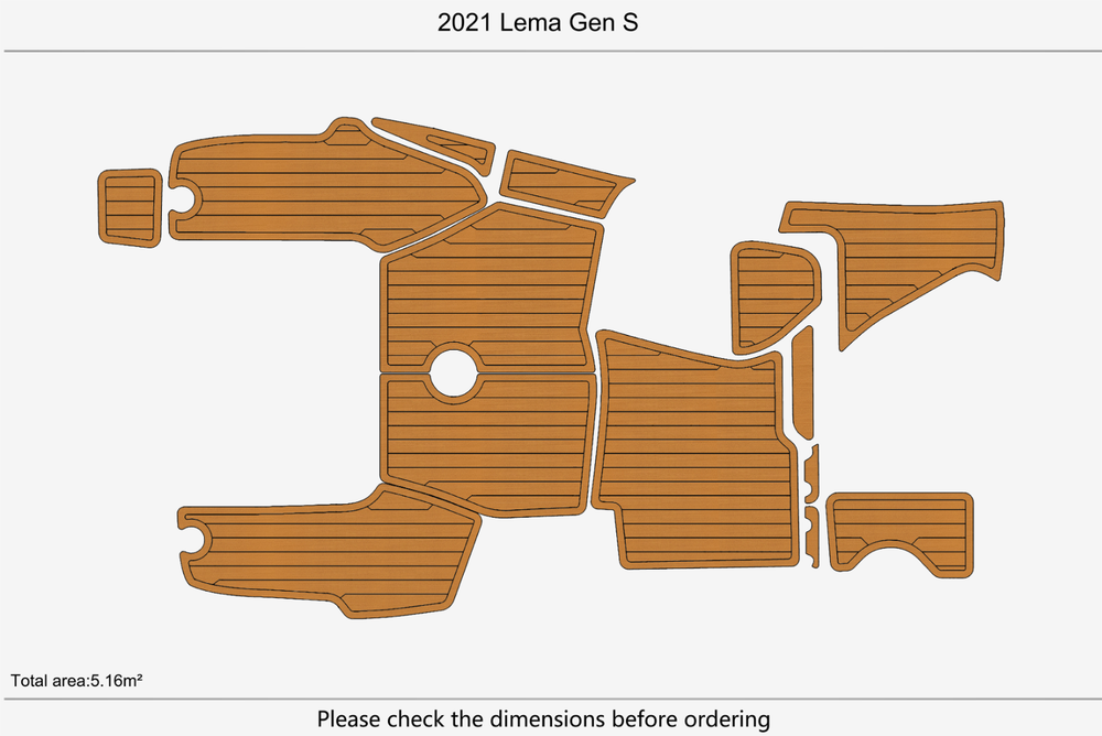 2021 Lema Gen S Marine teak deck EVA Foam Boat flooring