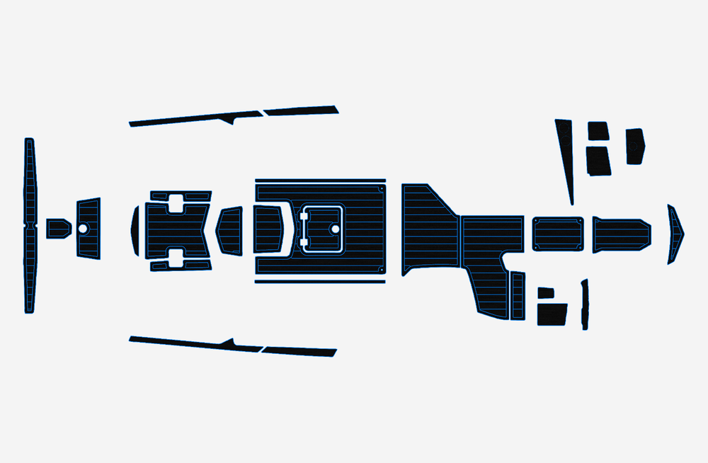2019 TIGE ZX1 Cockpit Swim platform 1/4"6mm EVA foam faux MAT floor