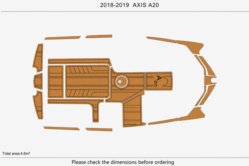 2018-2019 AXIS A20 Marine teak deck EVA Foam Boat flooring