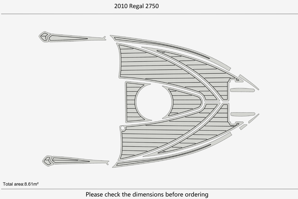 2010 Regal 2750 Marine teak deck EVA Foam Boat flooring