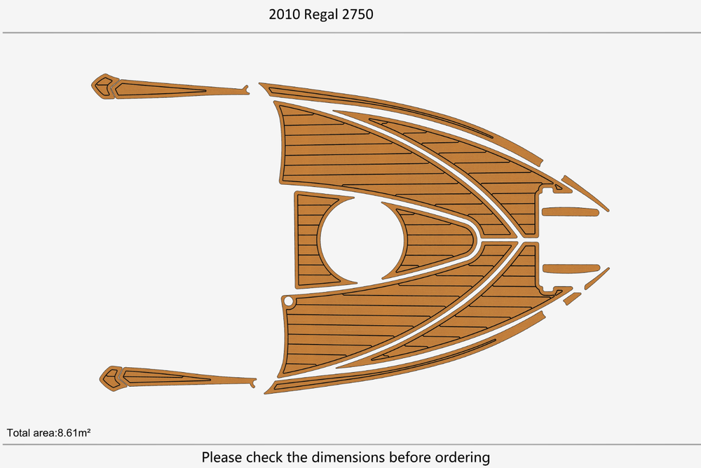 2010 Regal 2750 Marine teak deck EVA Foam Boat flooring