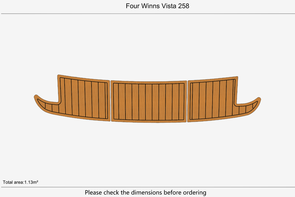 Four Winns Vista 258 Swim platform 1/4"6mm EVA Foam carpet marine floor