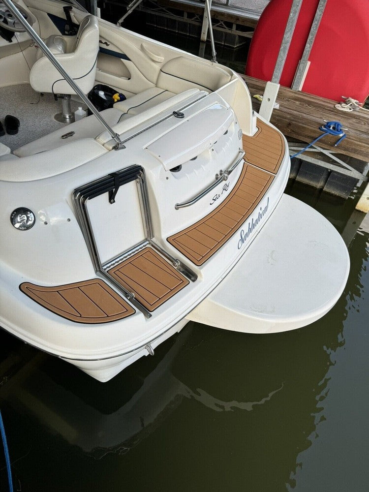 1999-2002 Sea Ray 210 Sundeck Cockpit Swim platform 1/4"6mm EVA foam faux floor