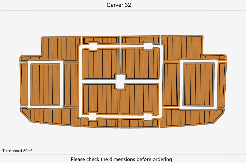 Carver 32 Swim platform 1/4"6mm EVA foam faux floor