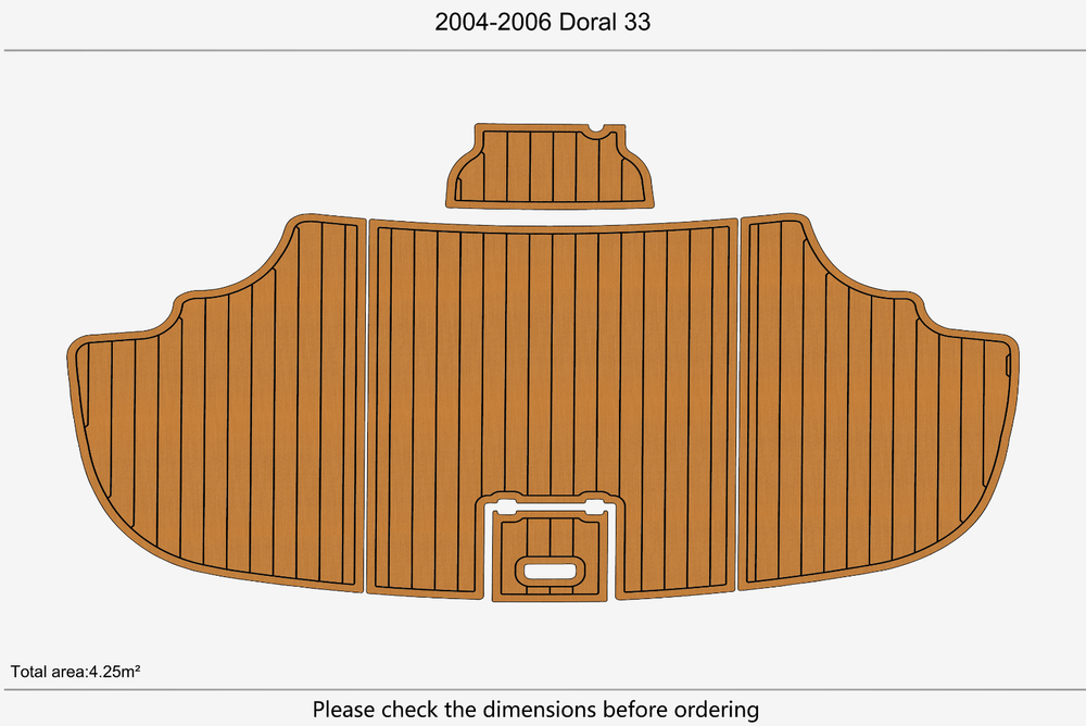 2004-2006 Doral 33 Swim platform 1/4"6mm EVA Foam carpet marine floor