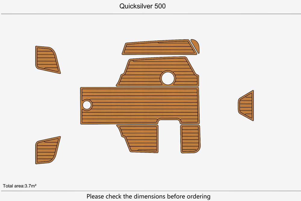 2005 Quicksilver 500 Marine teak deck EVA Foam Boat flooring