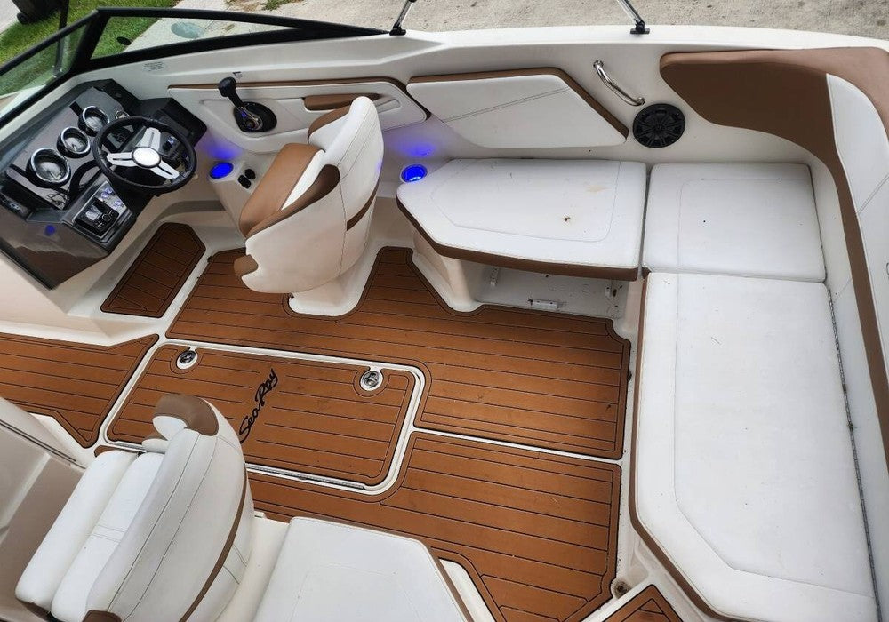 2017-2021 Sea Ray SPX 210 Cockpit Swim platform bow 1/4"6mm EVA foam faux floor