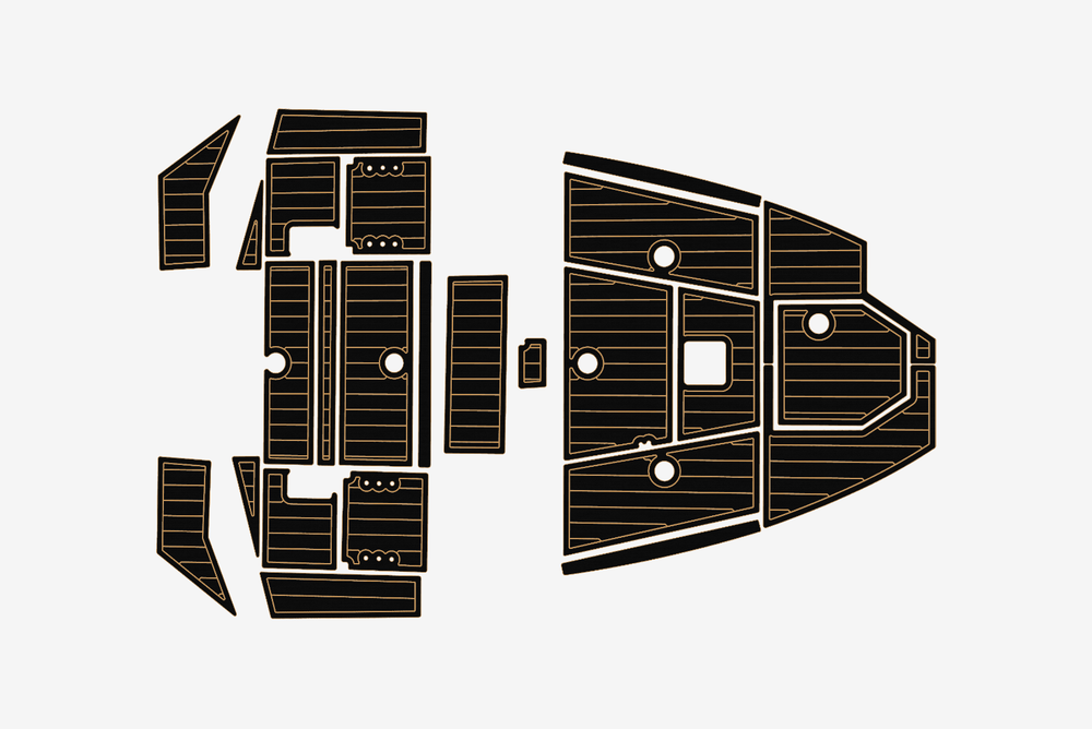 2023 Avid 19 FS Cockpit 1/4" 6mm EVA Teak deck floor