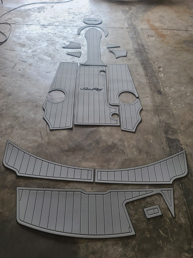 2008-2012 sea ray 185 sport Cockpit swimming platform 1/4" 6mm EVA Teak mat