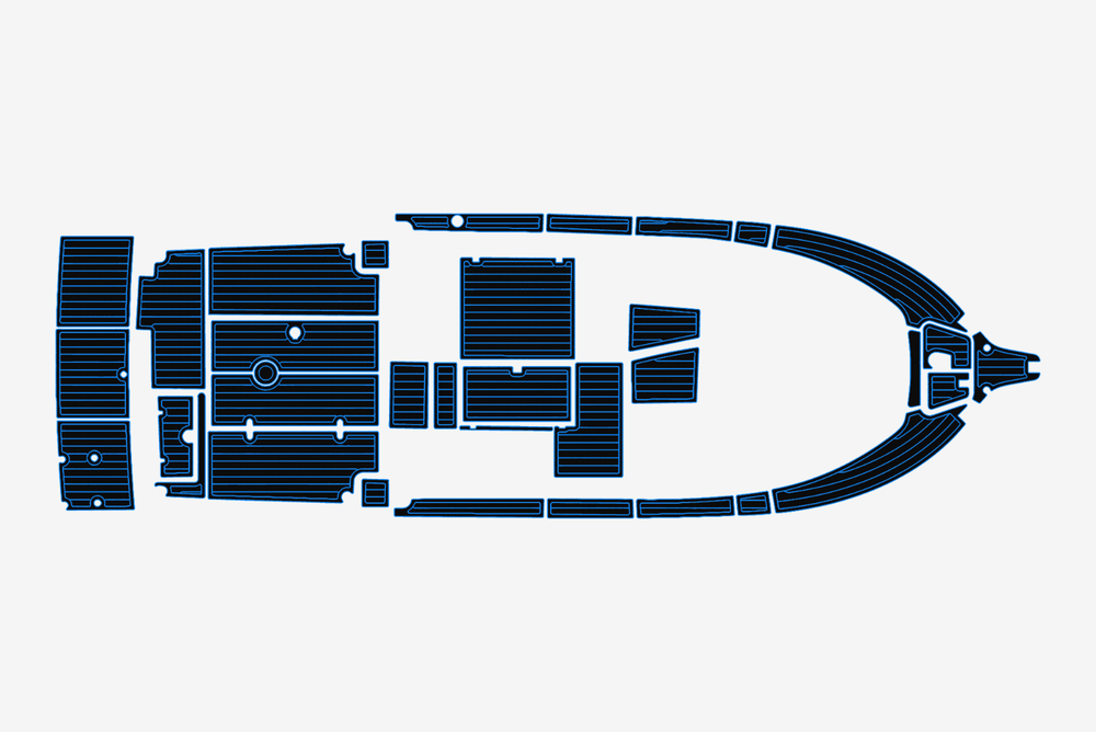 2006 Elamd 25 Marine teak deck EVA Foam Boat flooring