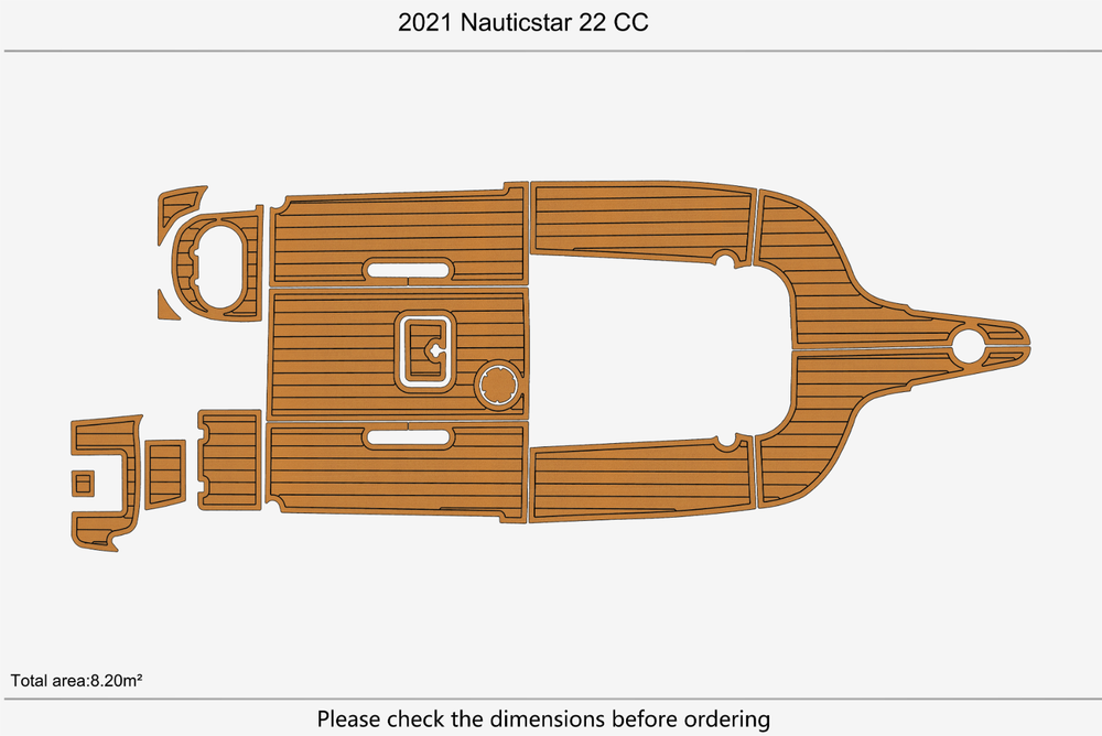2021 Nauticstar 22 CC Marine teak deck EVA Foam Boat flooring