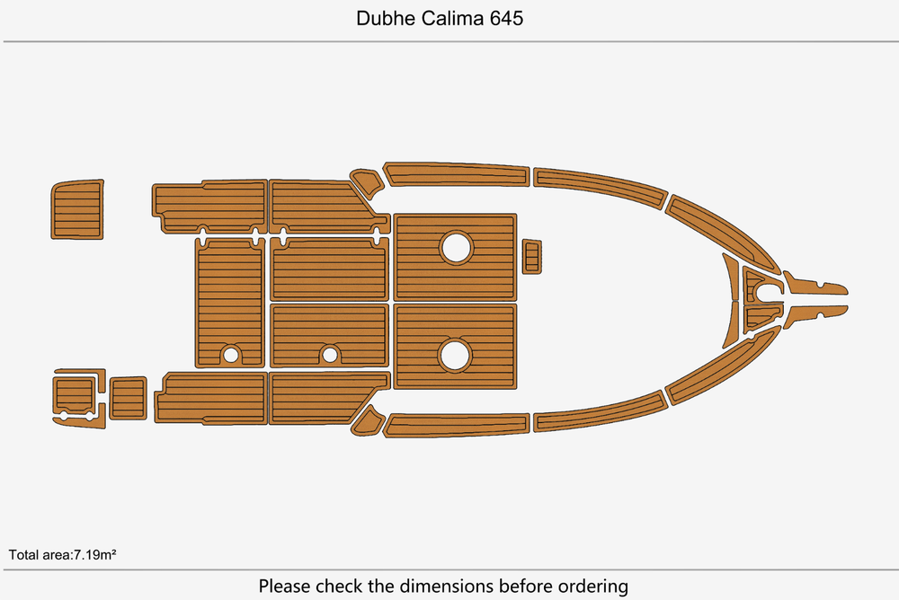 Dubhe Calima 645 Marine teak deck EVA Foam Boat flooring