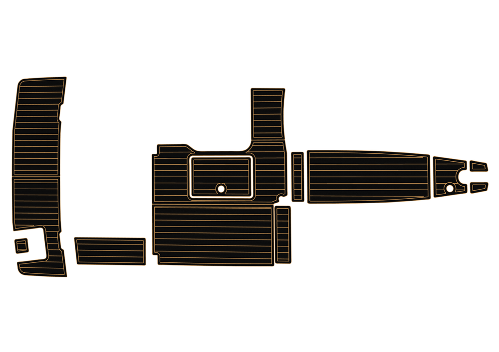 2012-2016 Bayliner 642 Cockpit Swim platform 1/4" 6mm EVA foam floor