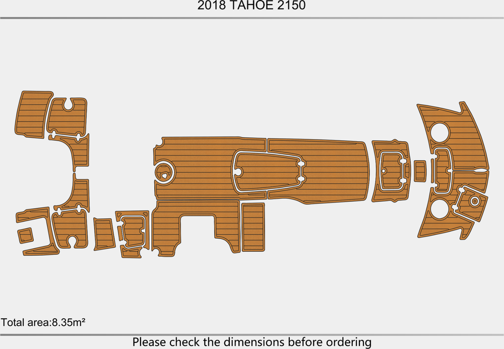 2018 TAHOE 2150 Cockpit Swim platform 1/4"6mm EVA foam faux MAT floor