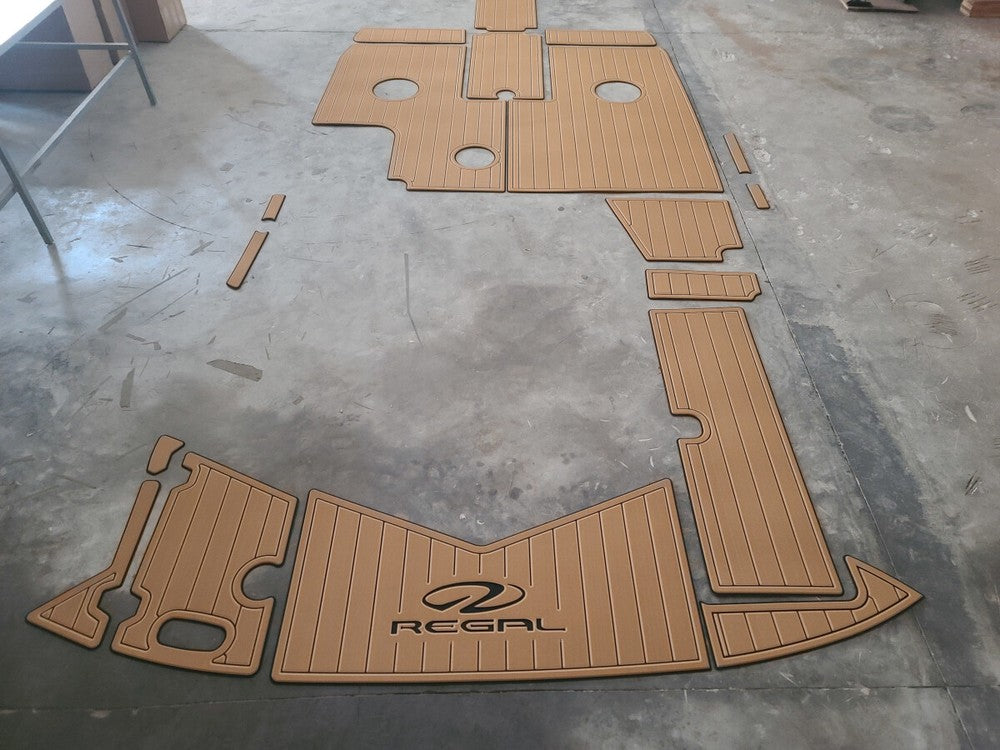 2004 REGAL 2200 Cockpit Swimming platform Pads 1/4" 6mm EVA FaUX Teak floor