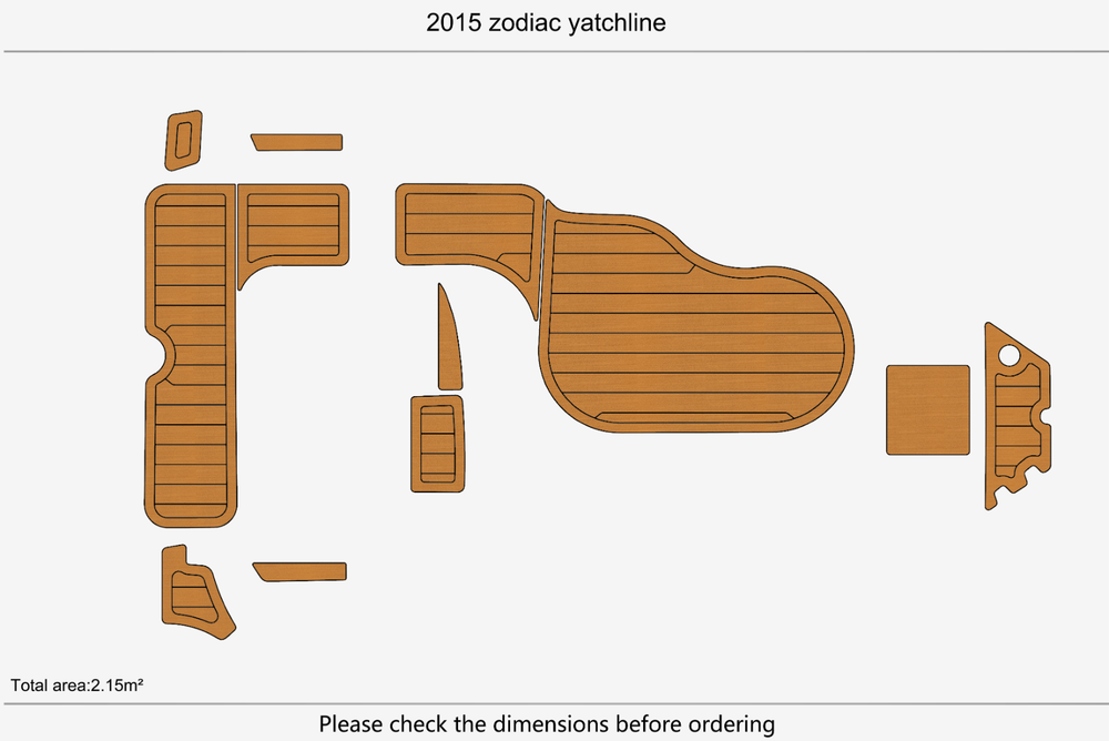 2015 Zodiac Yatchline Marine teak deck EVA Foam Boat flooring