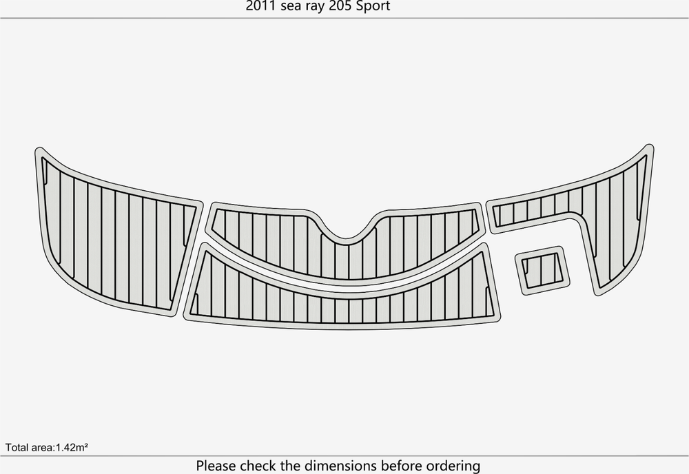2011 Rea Ray 205 Sport Marine teak deck seadek EVA Foam Boat flooring