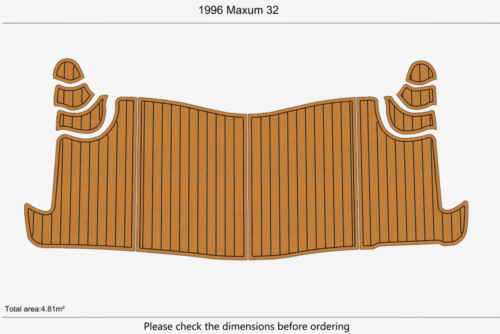 1996 Maxum 32 Swim platform 1/4"6mm EVA Foam faux mat floor