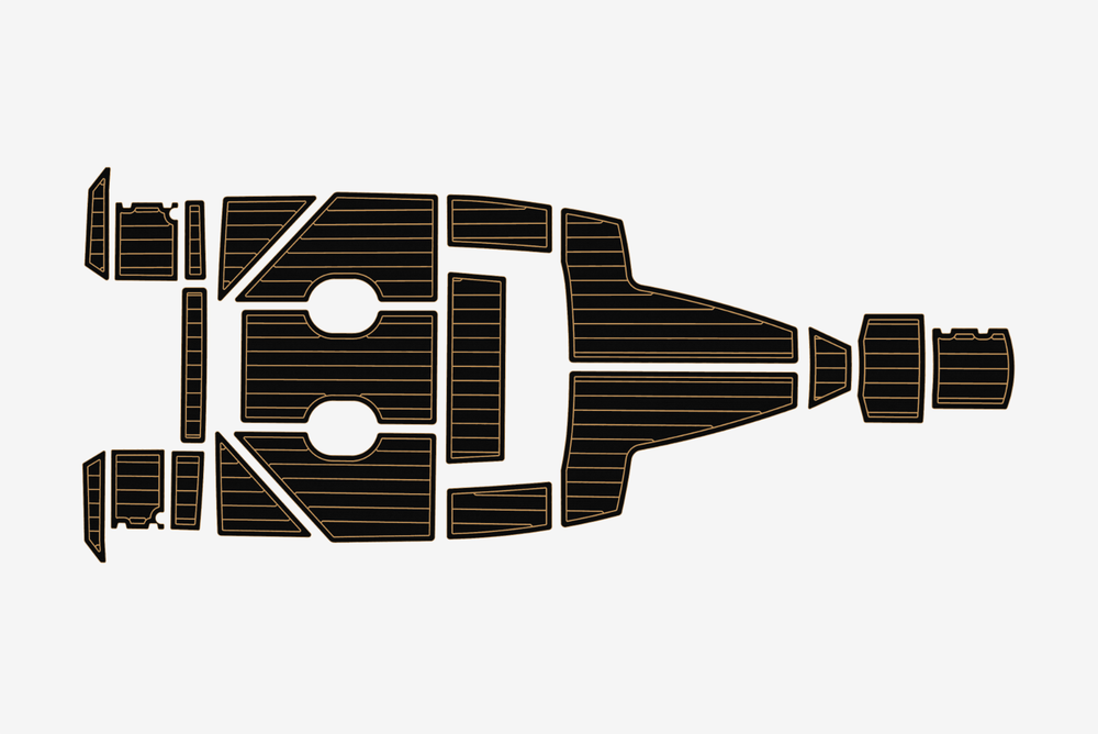 2023 AMT 190 R Cockpit Swim platform 1/4" 6mm EVA Teak deck floor