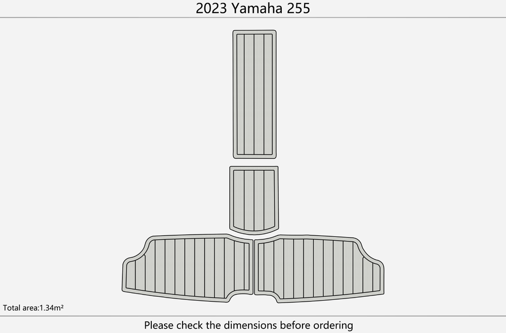 2023 Yamaha 255 Marine teak deck seadek EVA Foam Boat flooring