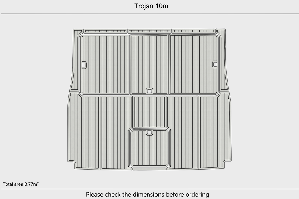 Trojan 10m Cockpit 1/4"6mm EVA Foam floor