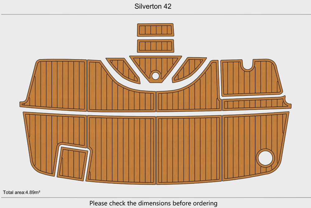 Silverton 42 Swim platform 1/4"6mm EVA Foam floor