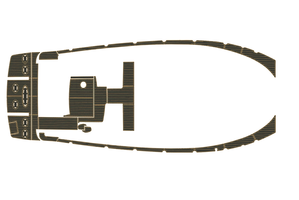 2010-2012 Sea Ray 450 Sundancer Current Marine teak deck EVA Foam Boat flooring