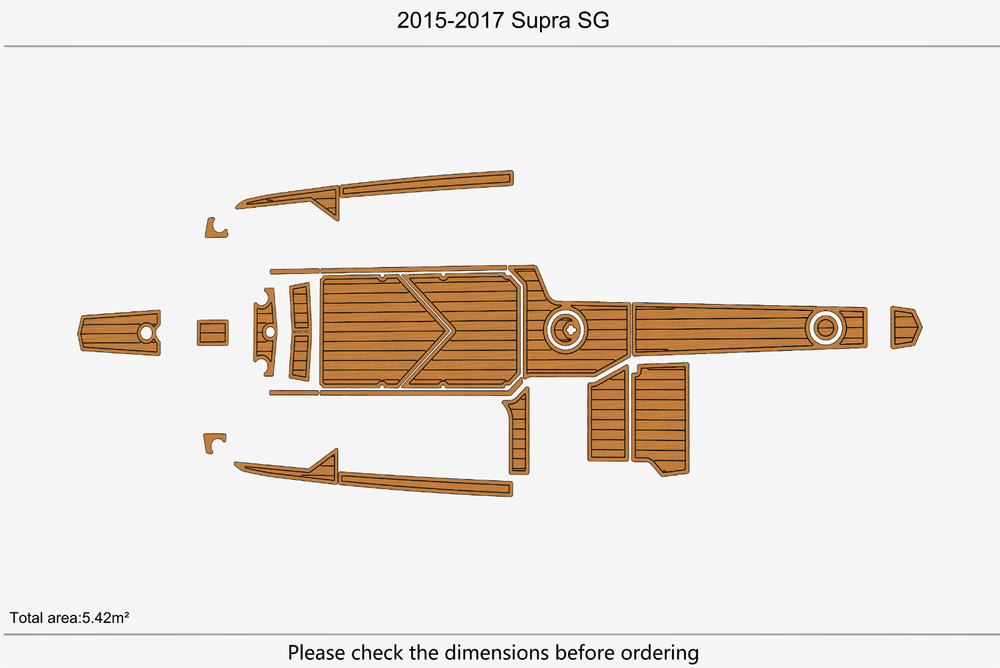 2015-2017 Supra SG Marine teak deck seadek EVA Foam Boat flooring