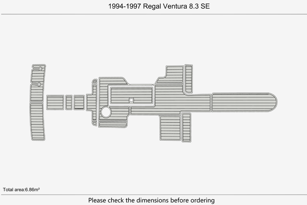 1994-1997 Regal Ventura 8.3 SE Marine teak deck seadek EVA Foam Boat flooring